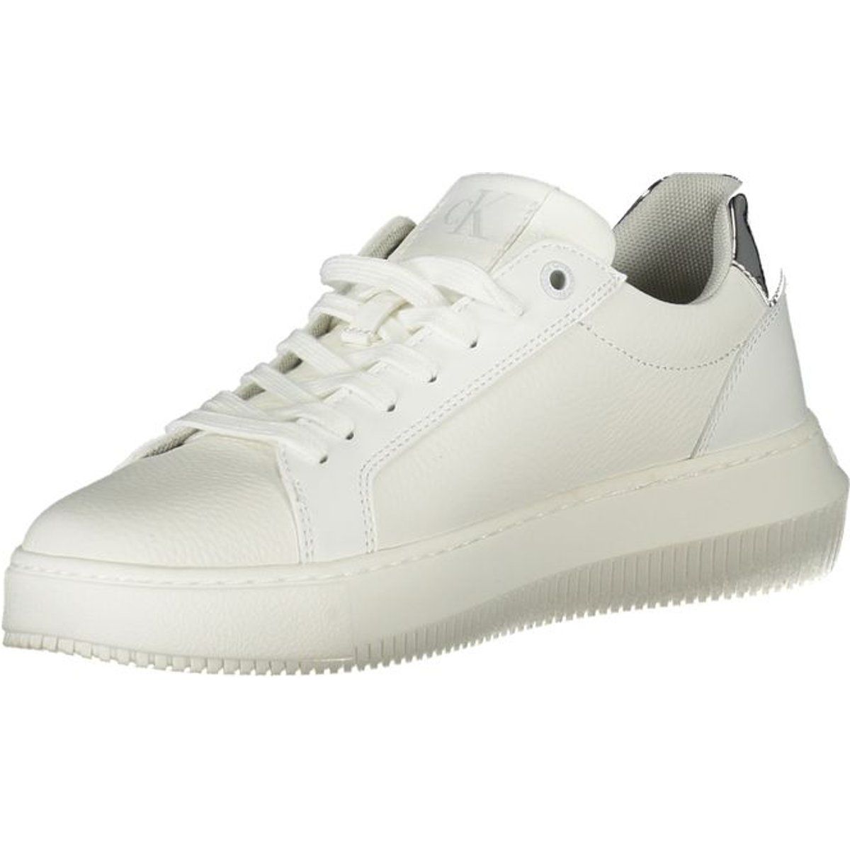 Minimalistische Leder-Plattform-Sneaker
