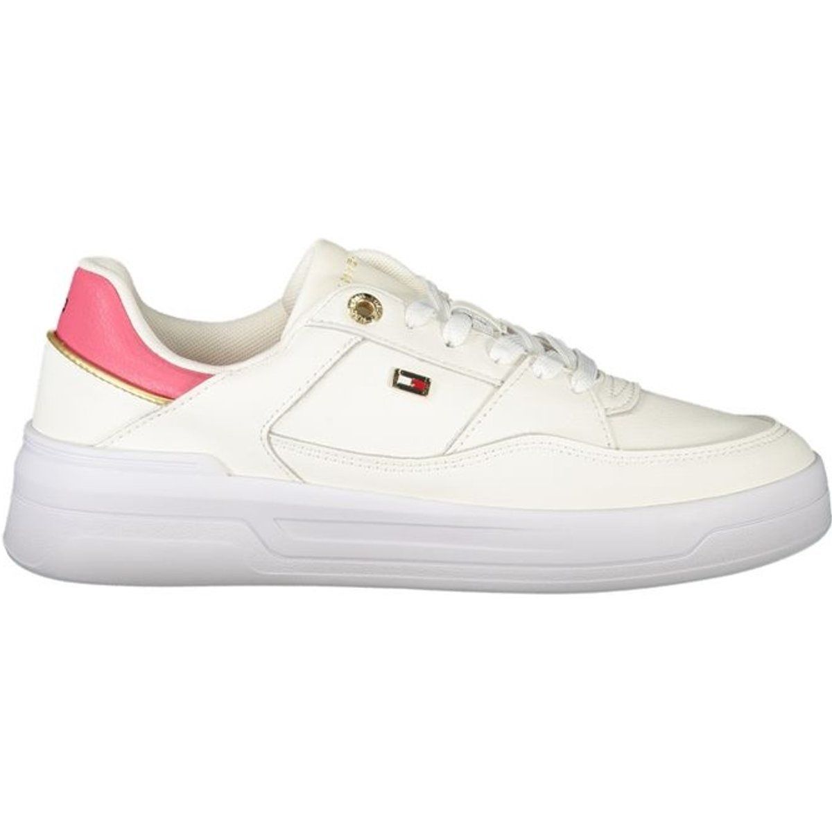 Lässige Leder-Sneaker mit Plateausohle