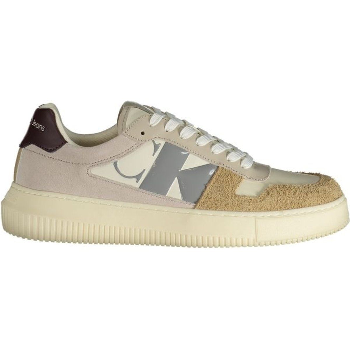 Low-Top-Sneaker aus Materialmix