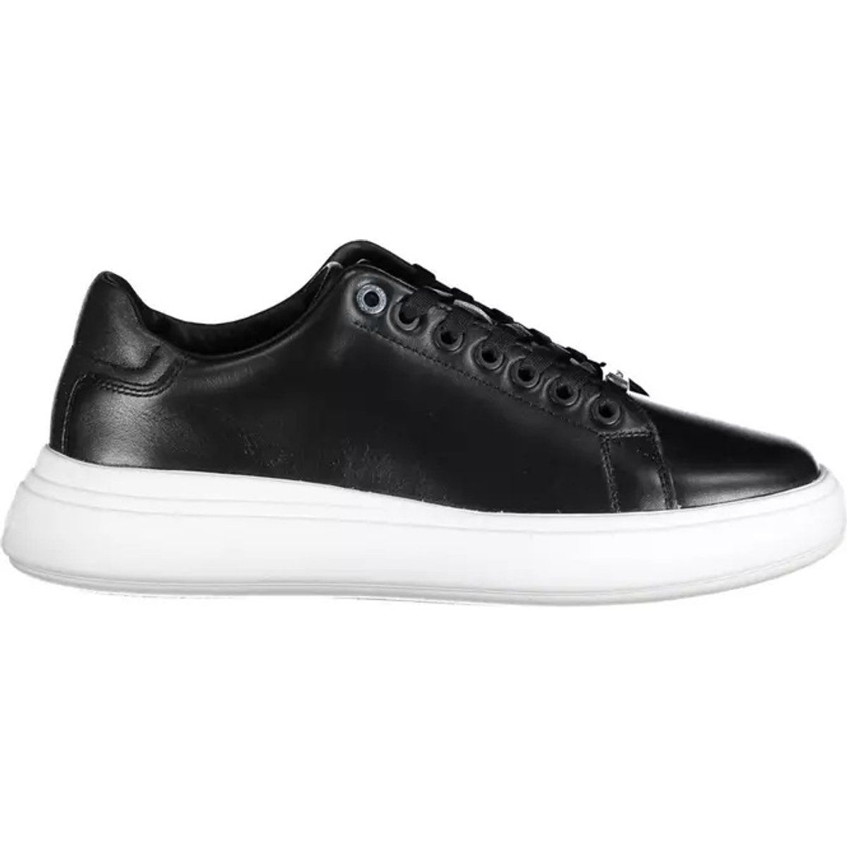 Elegante Leder-Plateau-Sneaker