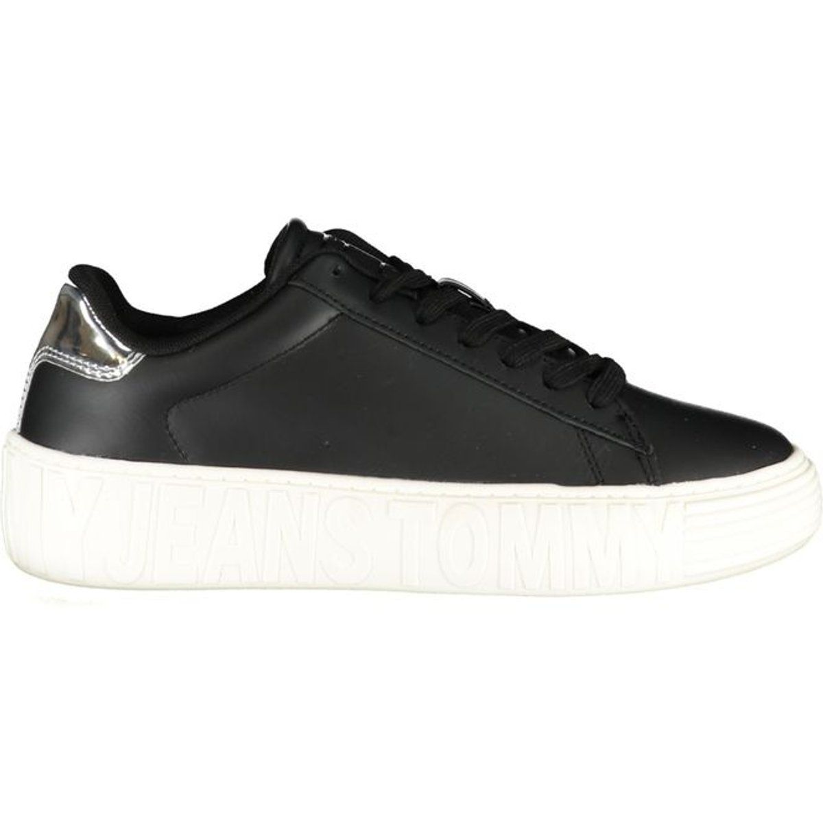 Plateau-Sneaker mit Metallic-Detail