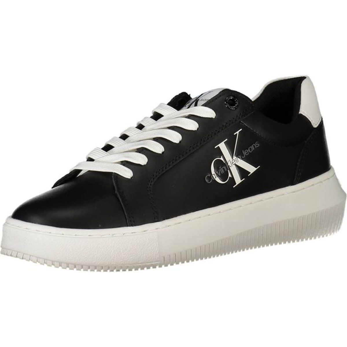 Low-Top Plateau-Sneaker mit Logo