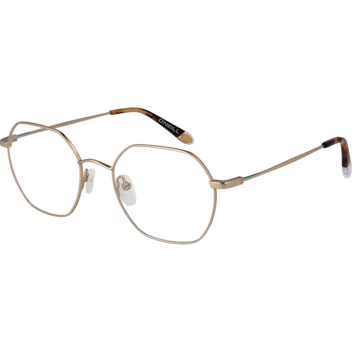 Elegante Sechseckige Metallbrille