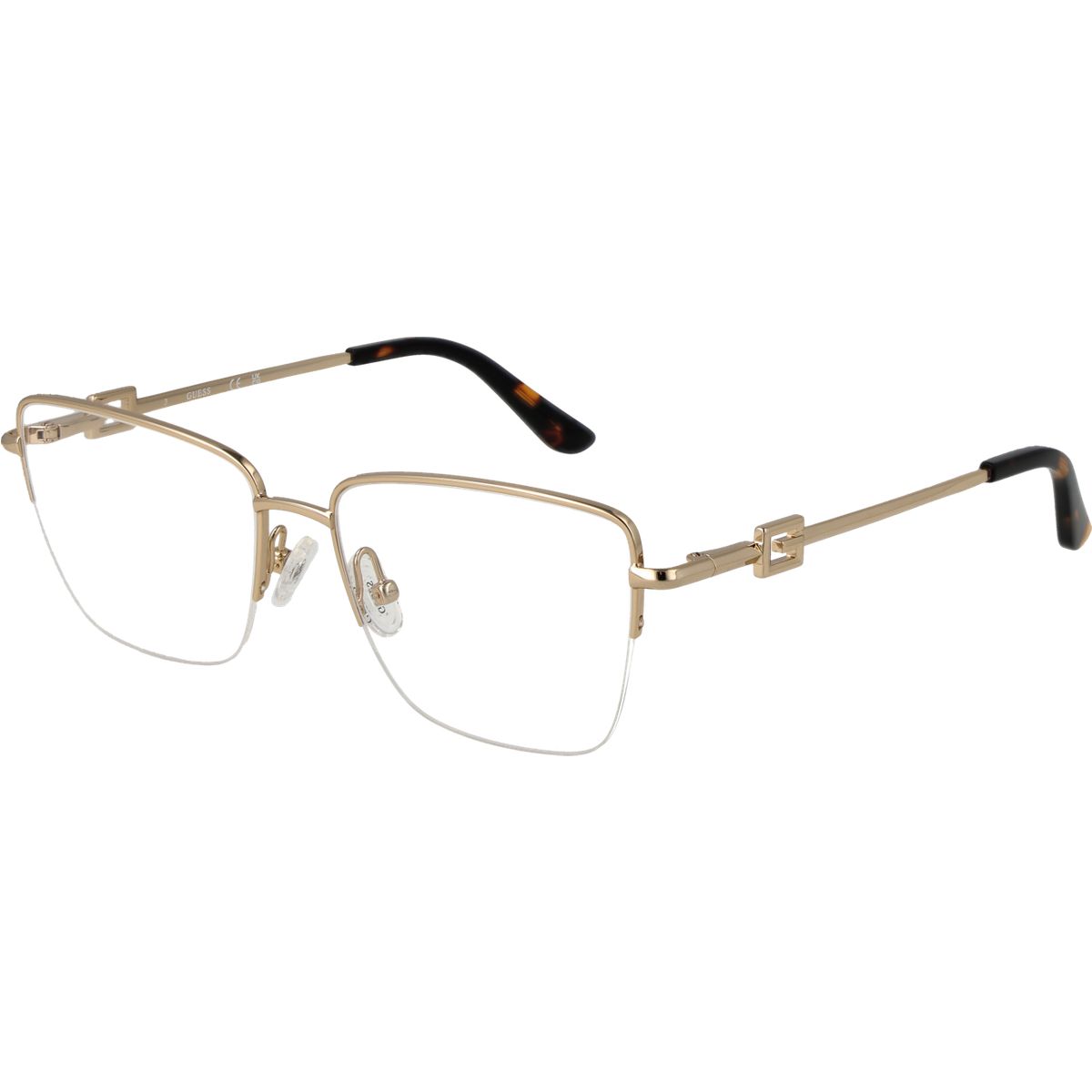 Elegante Rechteckige Halbrand-Brille