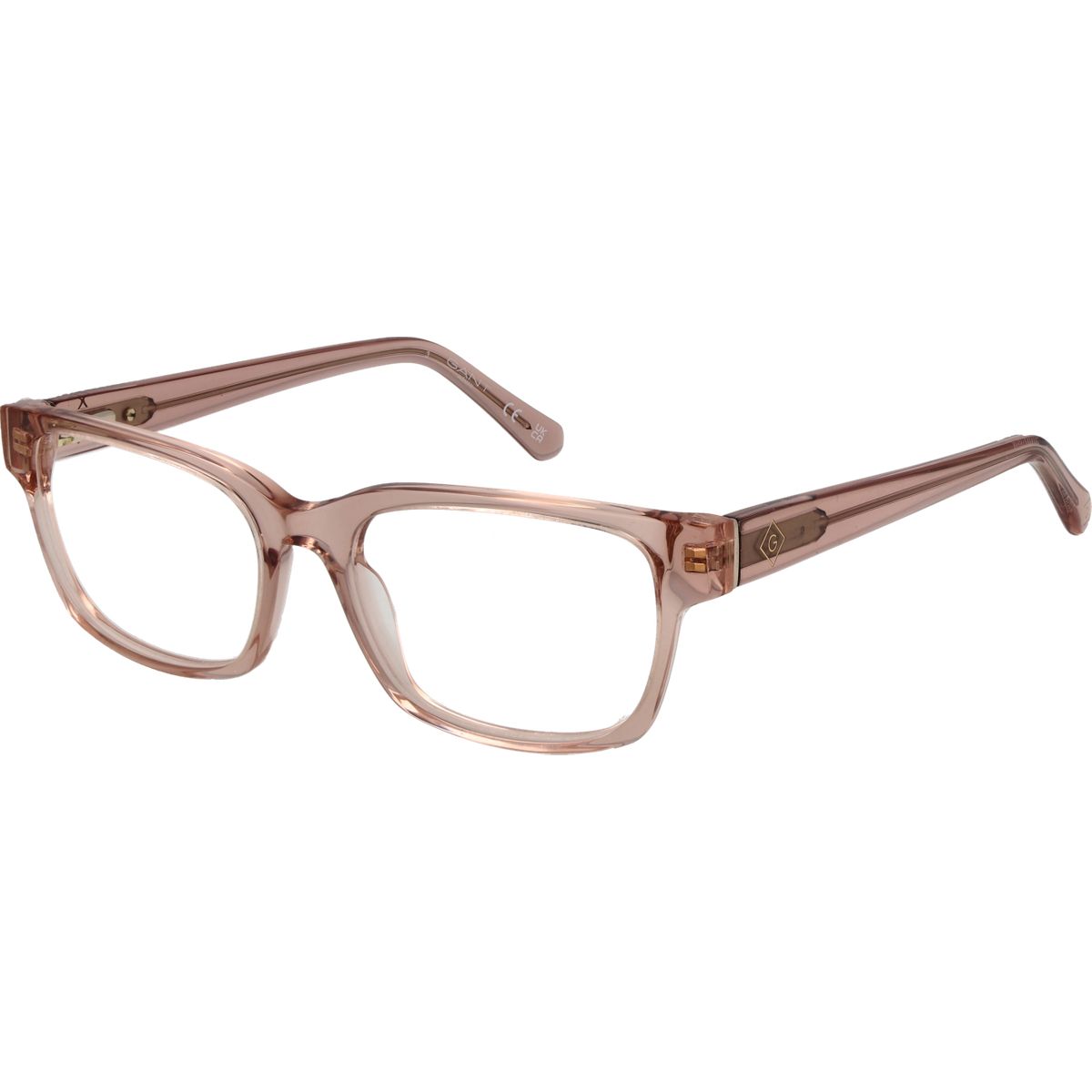 Rechteckige Brille mit Transparentem Rahmen