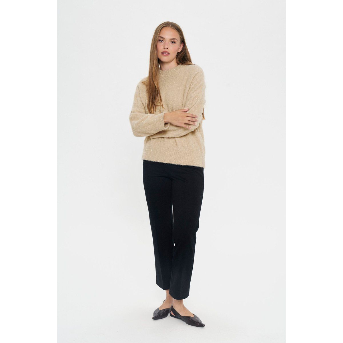 Weicher Strickpullover mit Rundhalsausschnitt