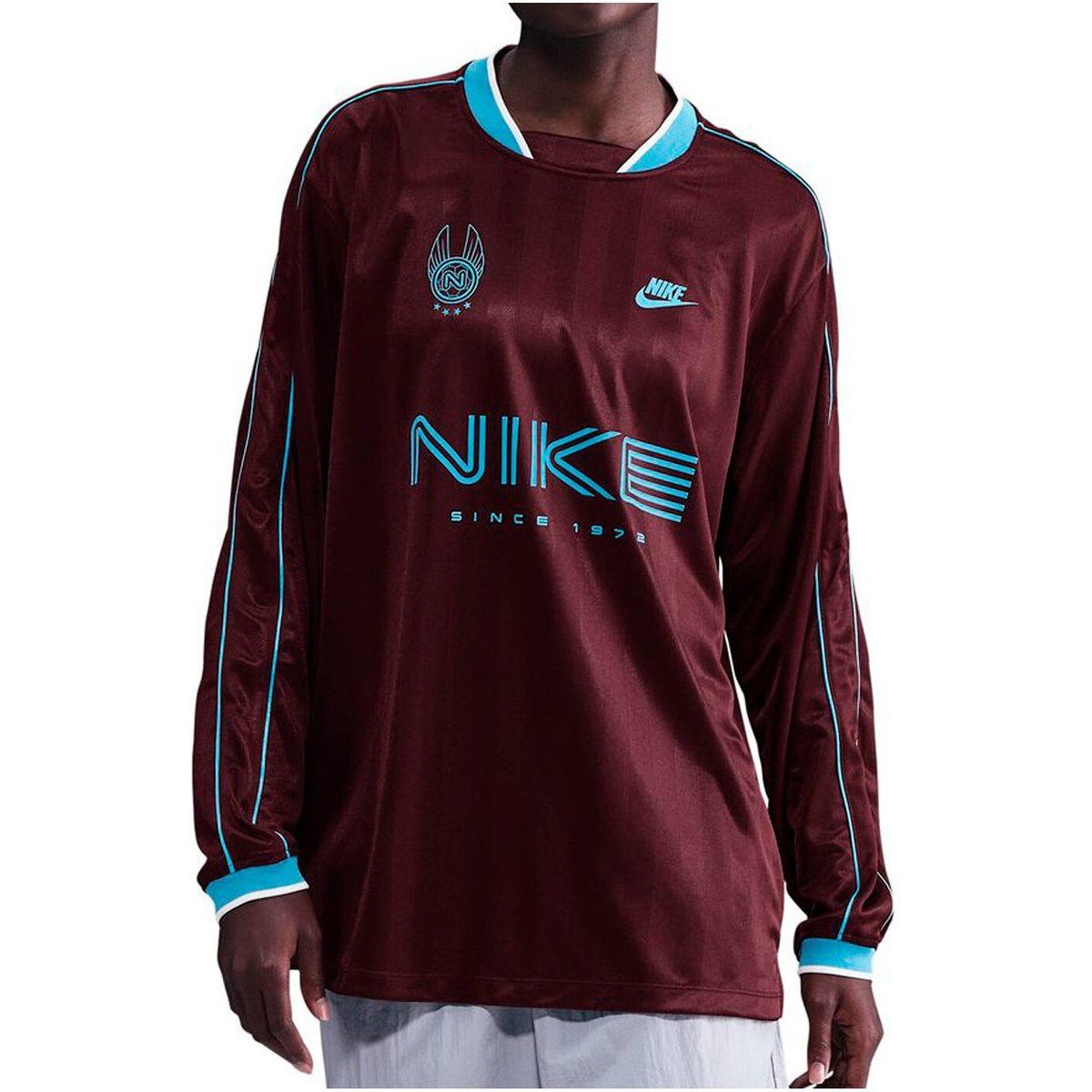 Langärmliges Jersey mit Retro-Logo