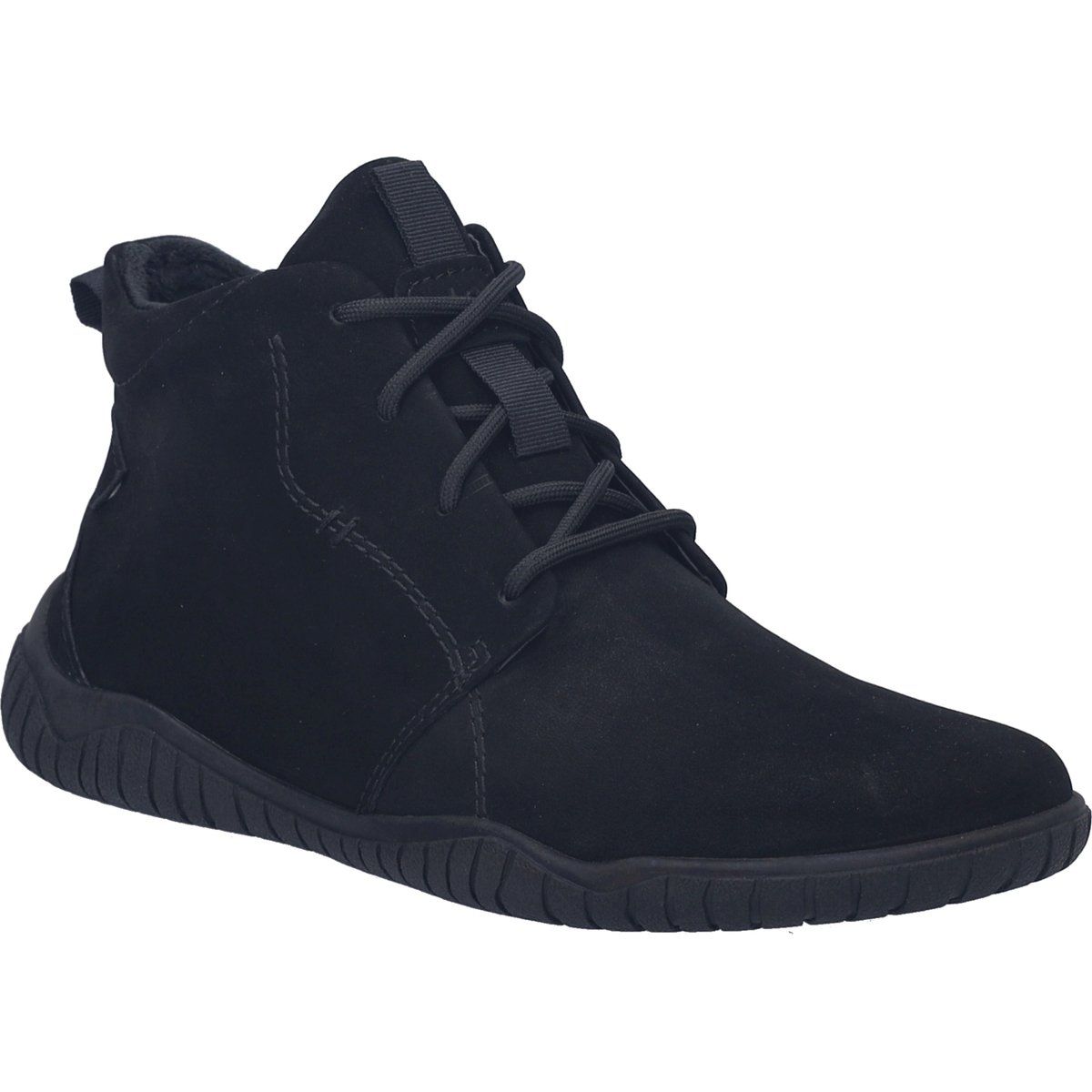 Minimalistische Suede-Schnürstiefeletten
