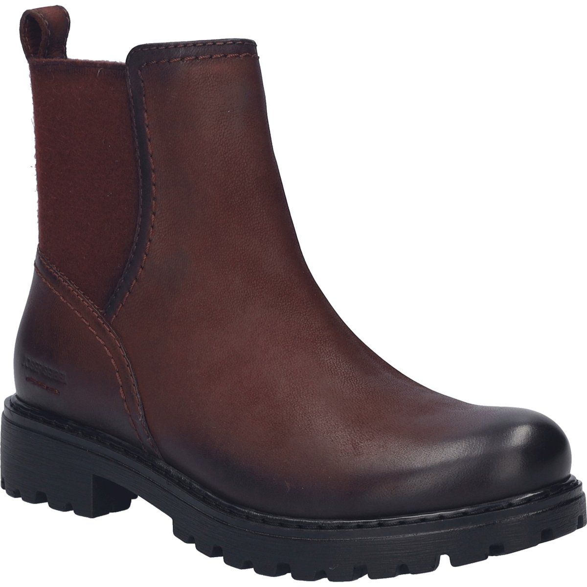 Robuste Leder-Stiefeletten mit Profilsohle
