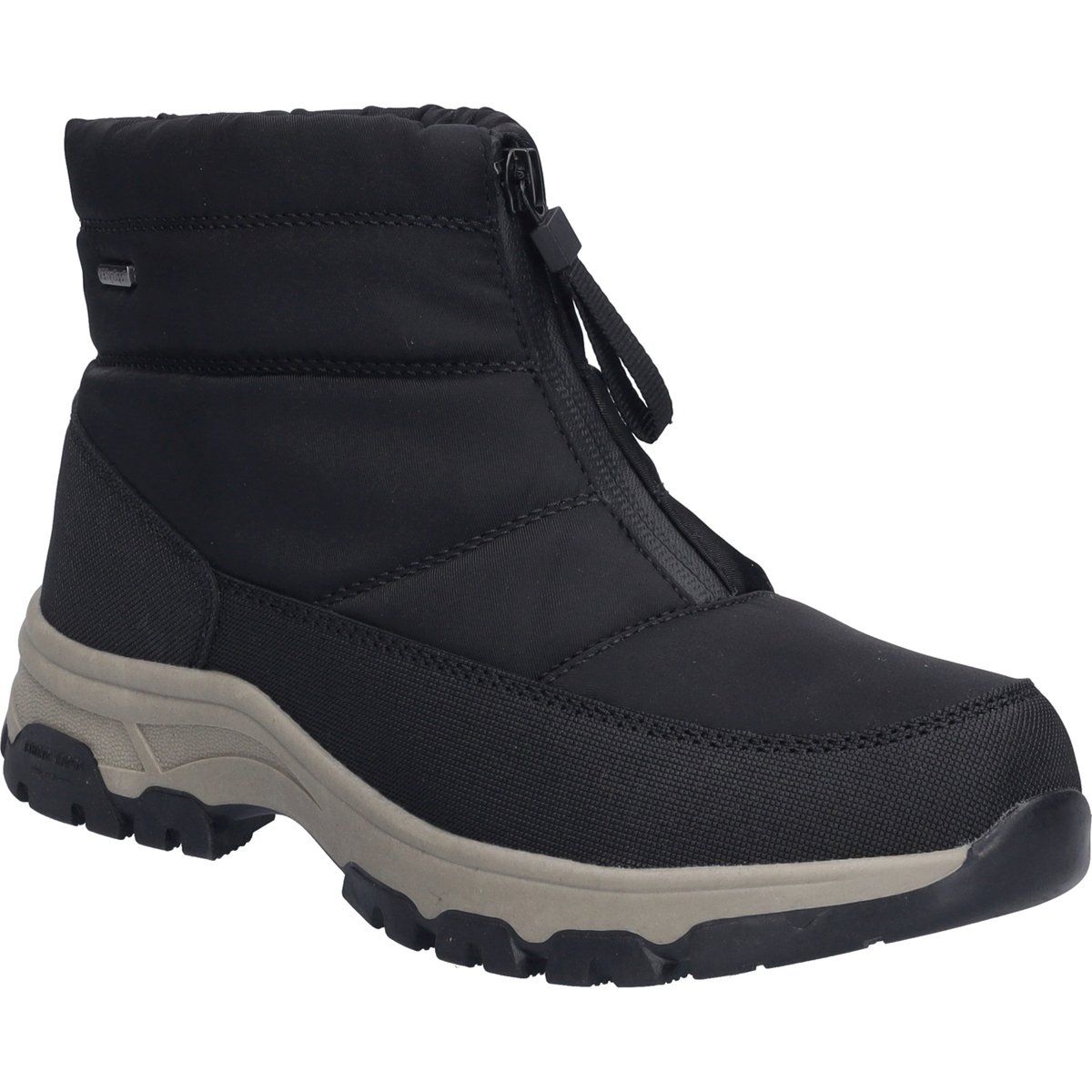 Gepolsterte Winterstiefel mit Frontreißverschluss