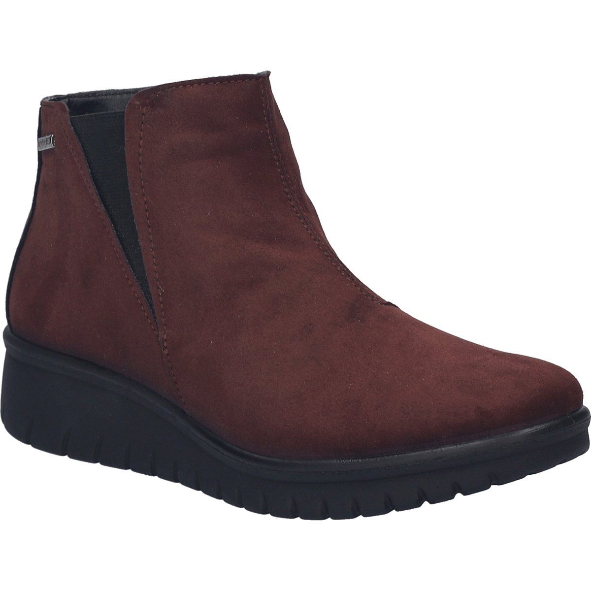 Wasserfeste Mikrofaser-Stiefeletten mit Keilabsatz