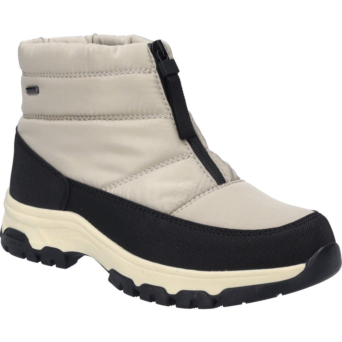 Gesteppte wasserfeste Stiefeletten mit Front-Reißverschluss