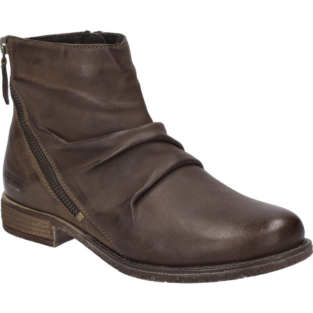 Raffleder-Stiefeletten aus Nappa