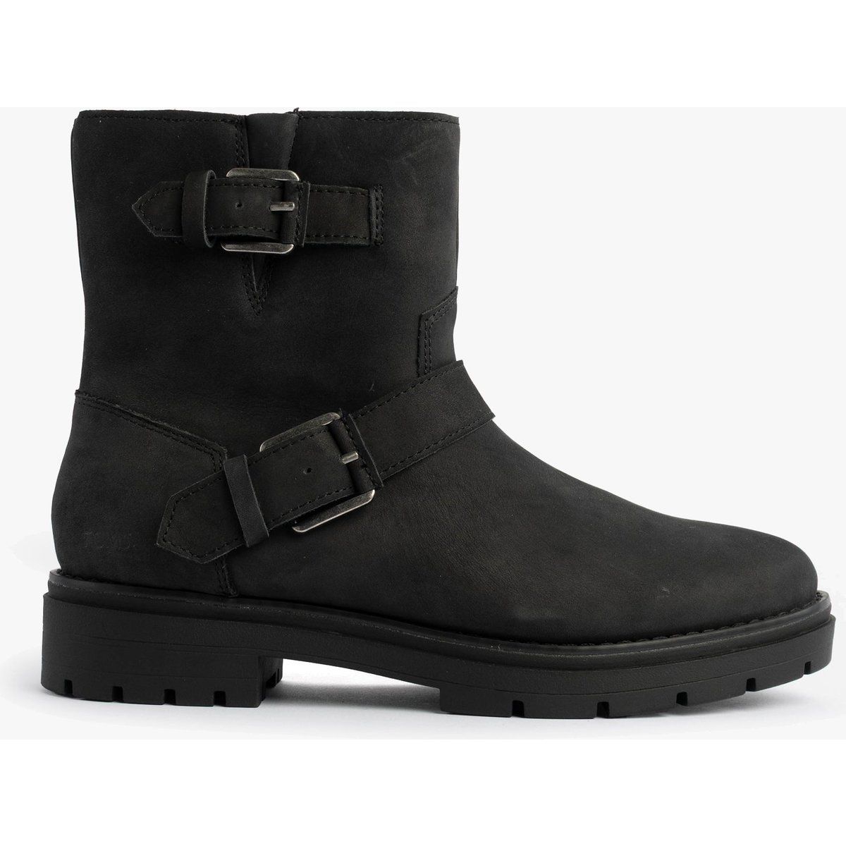 Robuste Leder-Moto-Stiefeletten