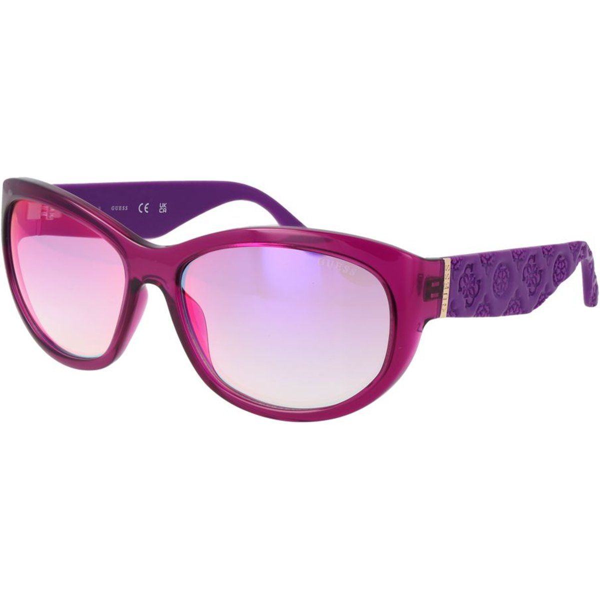 Cat-Eye Sonnenbrille mit Logo-Prägung