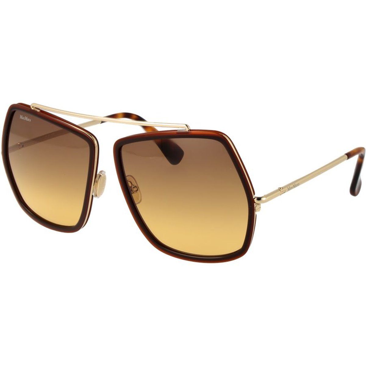 Geometrische Oversize-Pilotenbrille