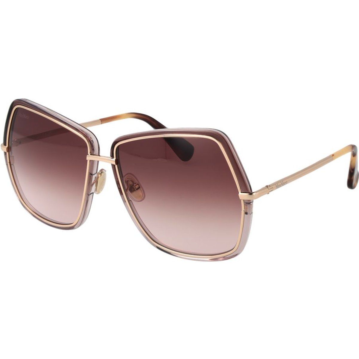 Elegante hexagonale Oversized-Sonnenbrille