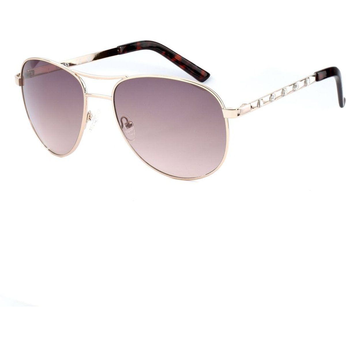 Glamouröse Pilotenbrille mit Strass-Details