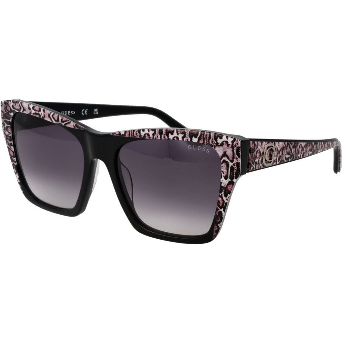 Cat-Eye-Sonnenbrille mit Tiermuster