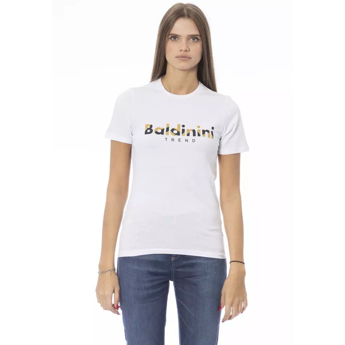 Klassisches T-Shirt mit Logo-Print