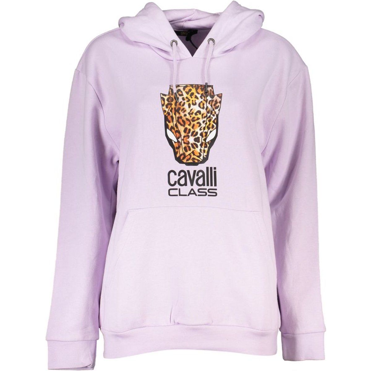 Lockerer Hoodie mit Leoparden-Grafik