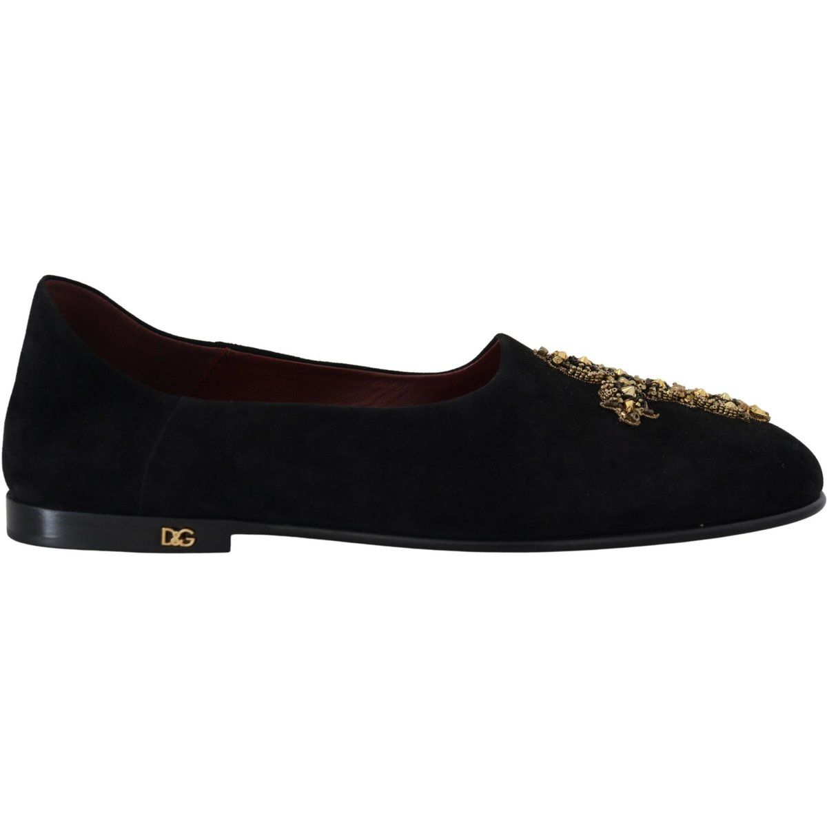 Verzierte Ballerinas aus Wildleder
