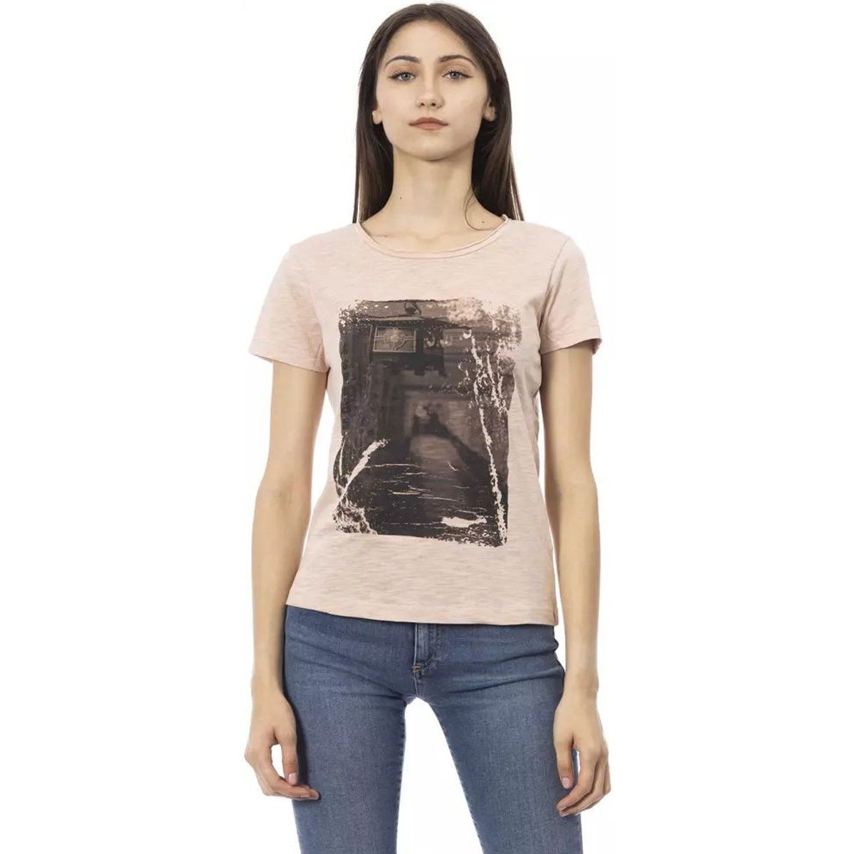 Vintage-inspiriertes Grafik-T-Shirt aus Baumwolle