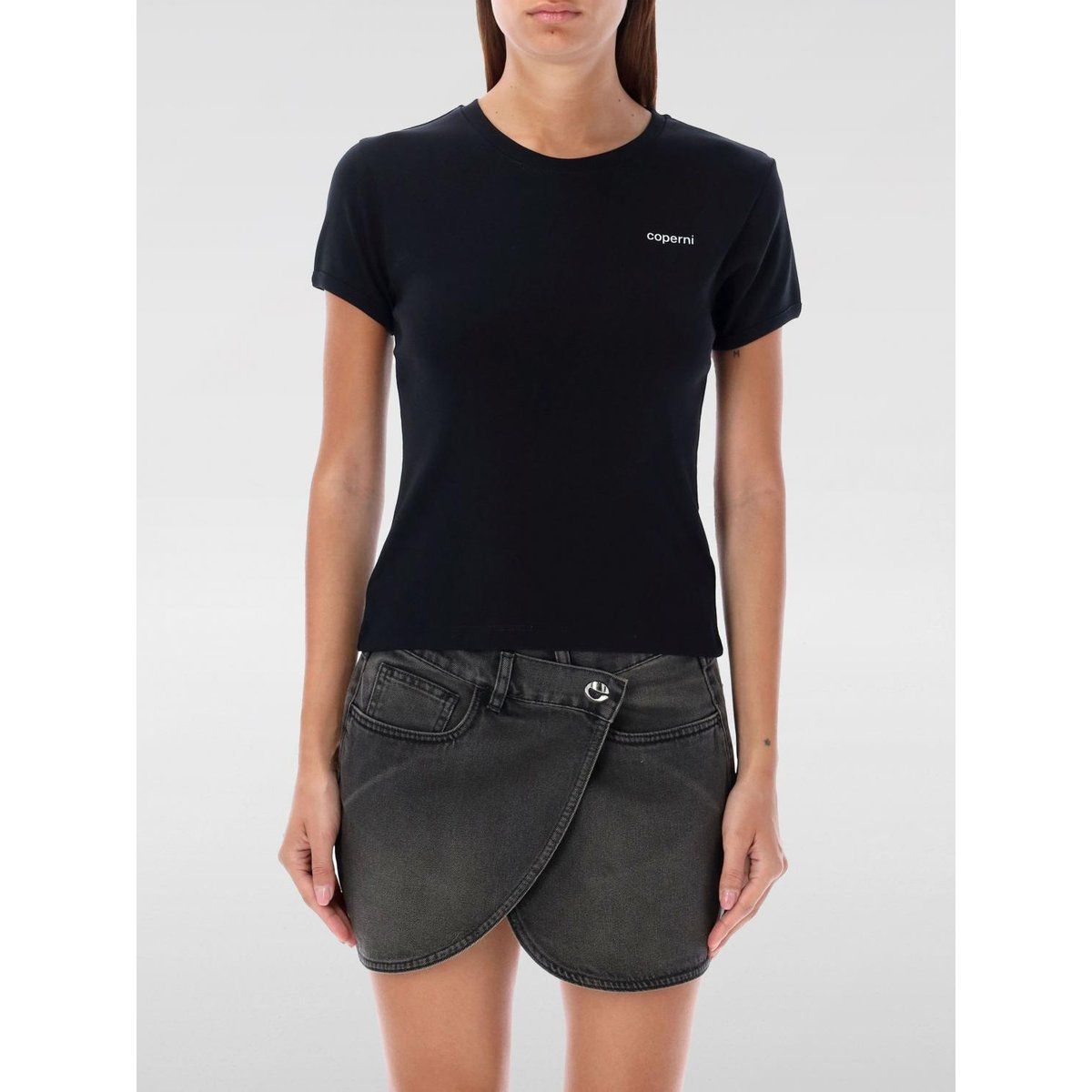 Minimalistisches T-Shirt mit Logo-Print