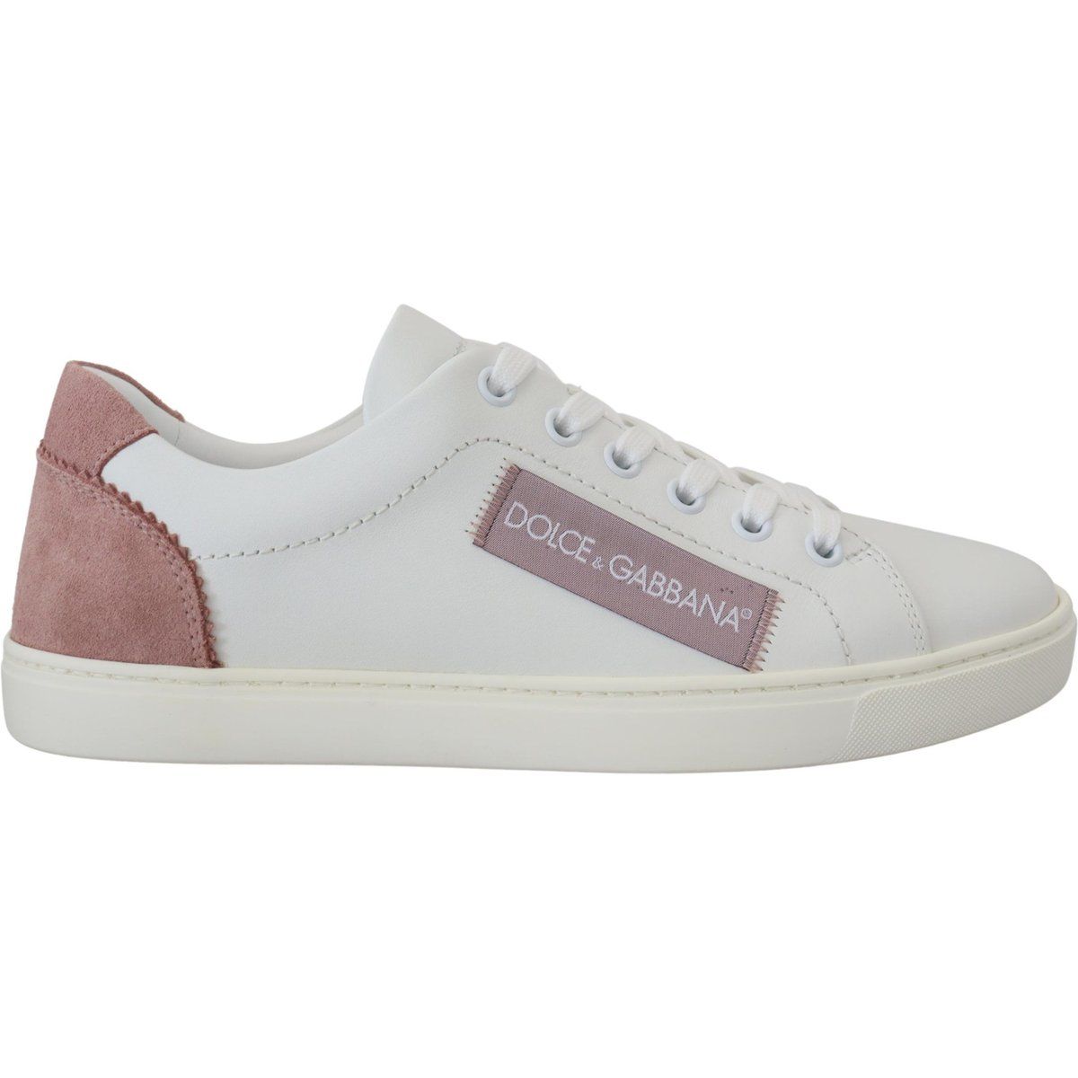 Low-Top Leder-Sneaker mit Logo-Patch