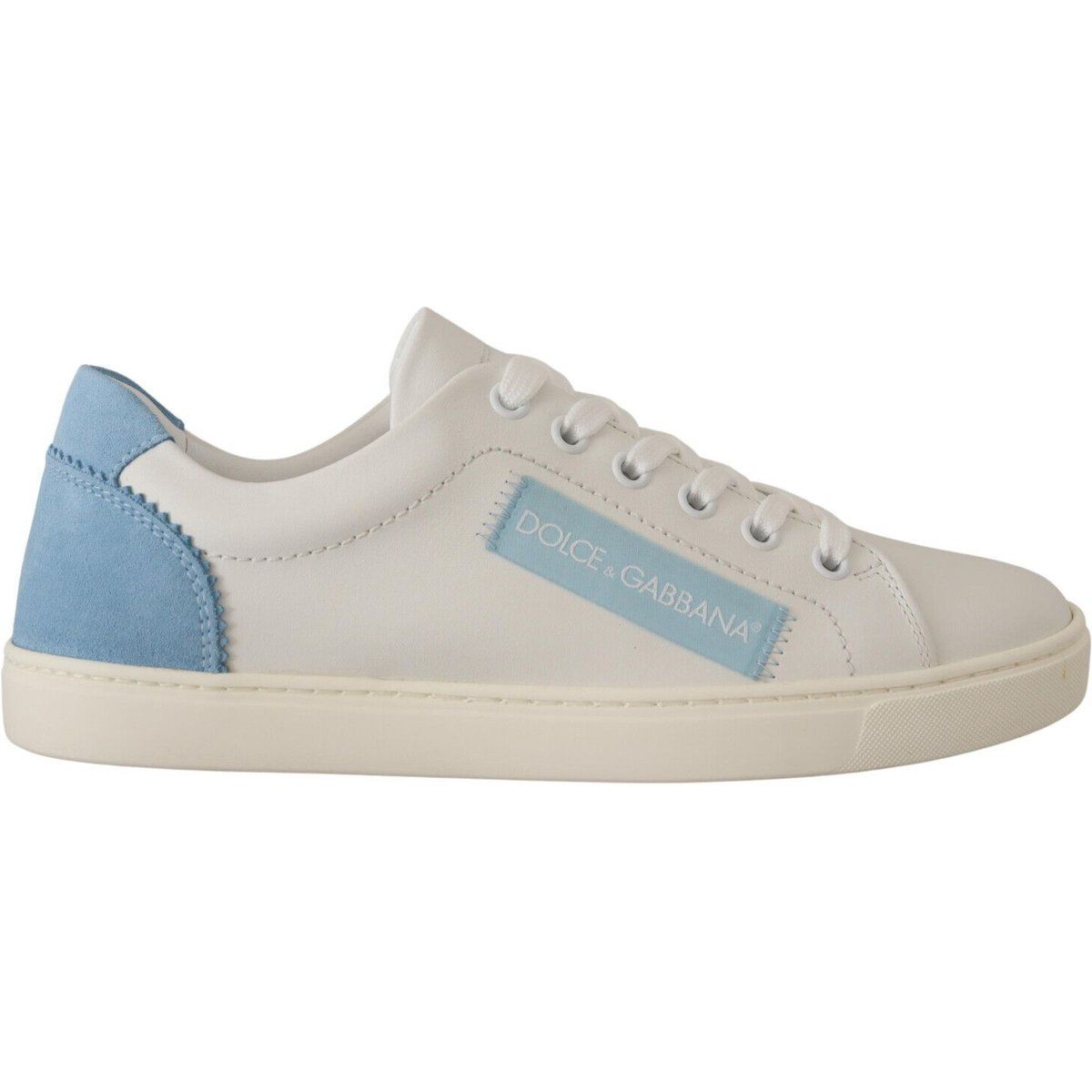 Niedrige Leder-Sneaker mit Logo-Patch