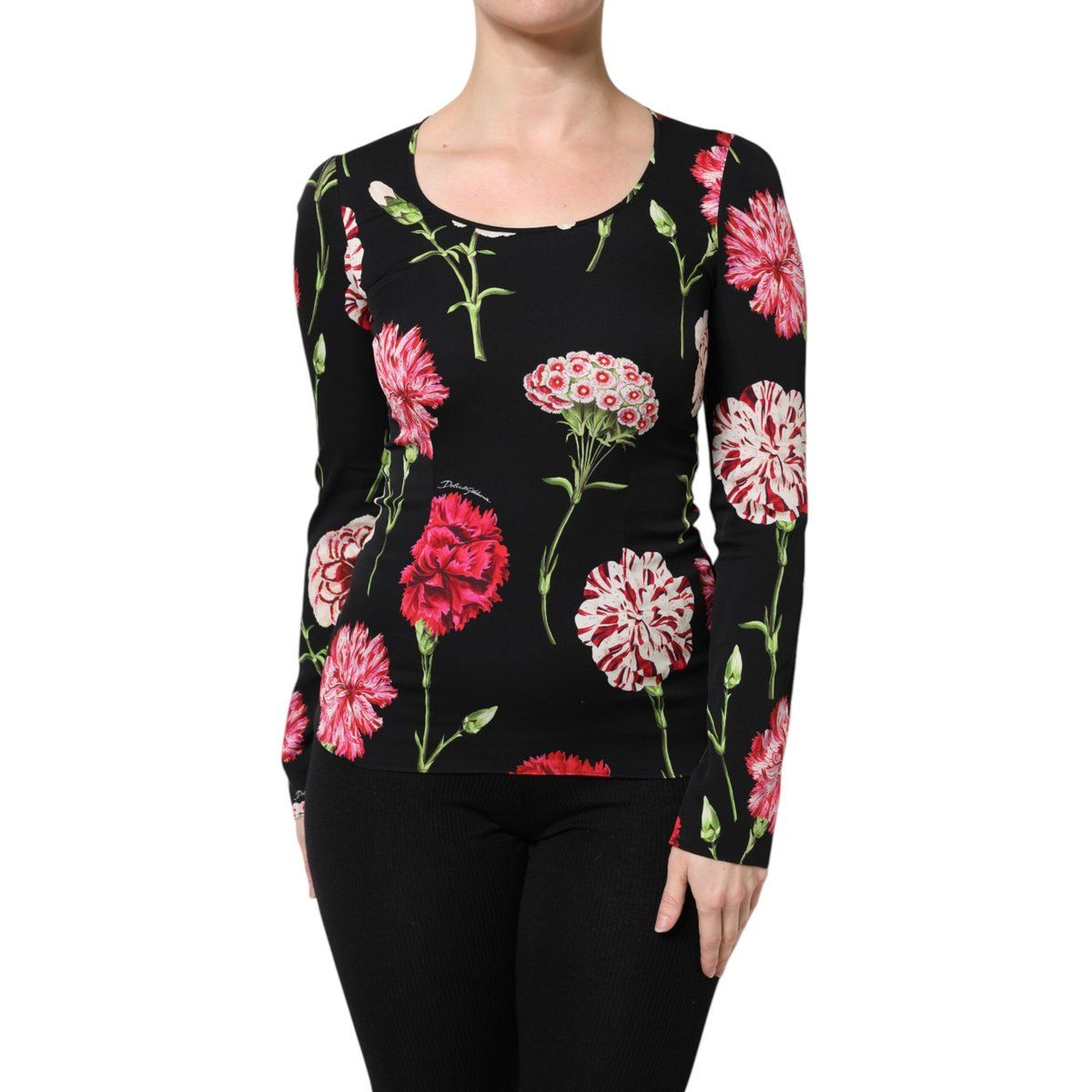 Langarmbluse mit floralem Print