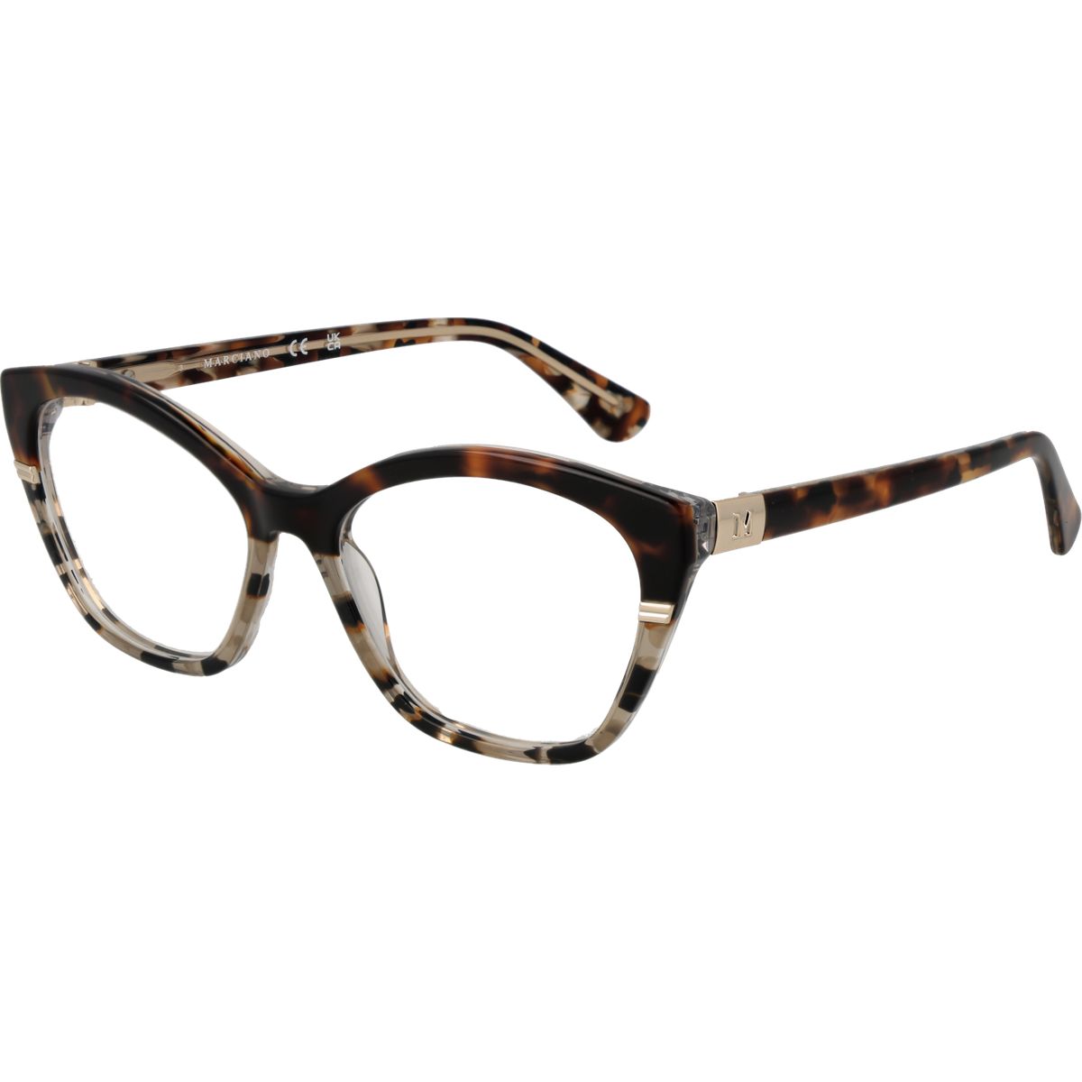Cat-Eye-Brillenfassung in Schildpatt-Optik