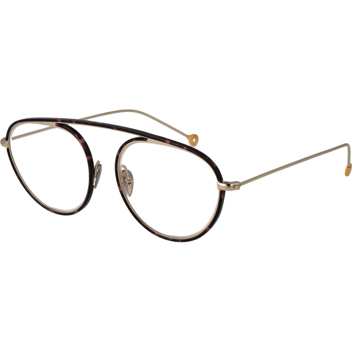 Elegante Rundbrille mit Doppelsteg