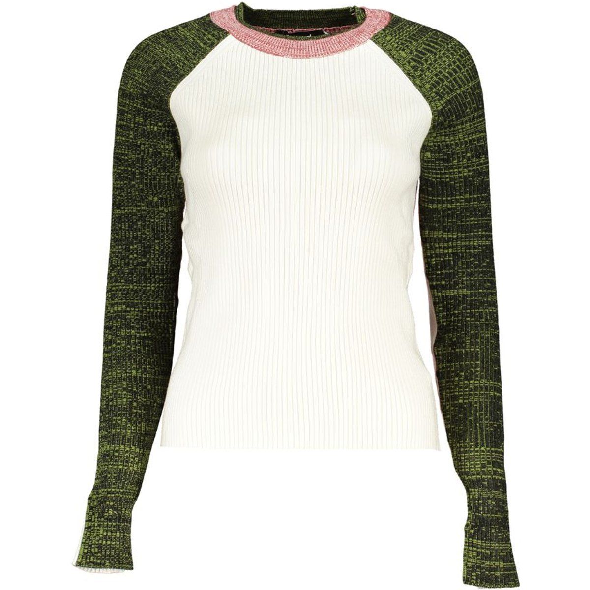 Gerippter Raglan-Color-Block-Pullover