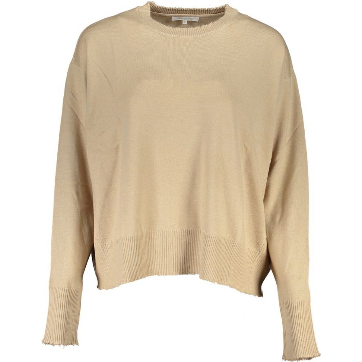 Lockerer Strickpullover mit offenen Kanten