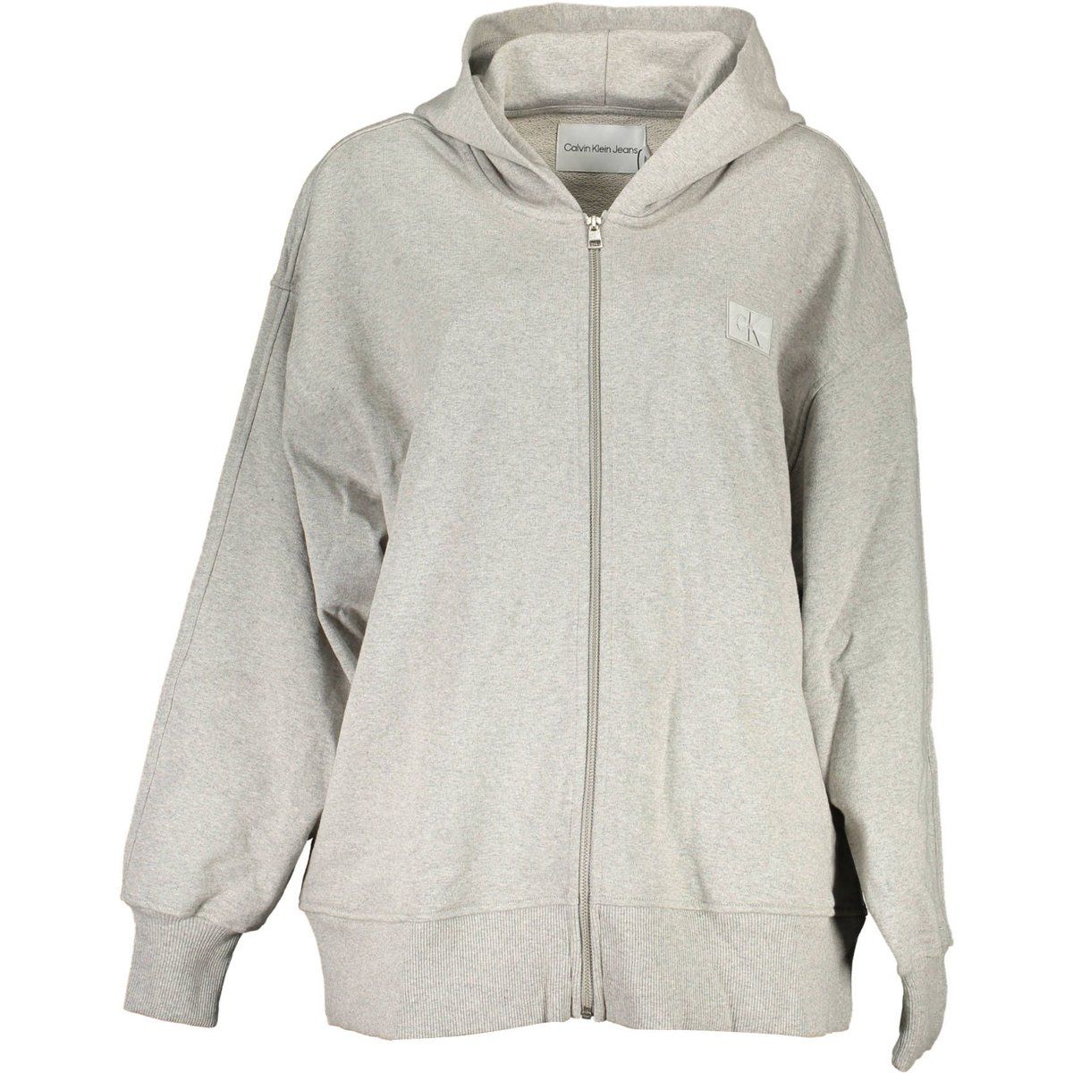 Lockerer Zip-Up Hoodie aus Recycling-Baumwolle