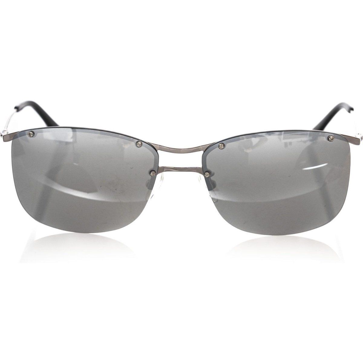 Randlose rechteckige Metall-Sonnenbrille