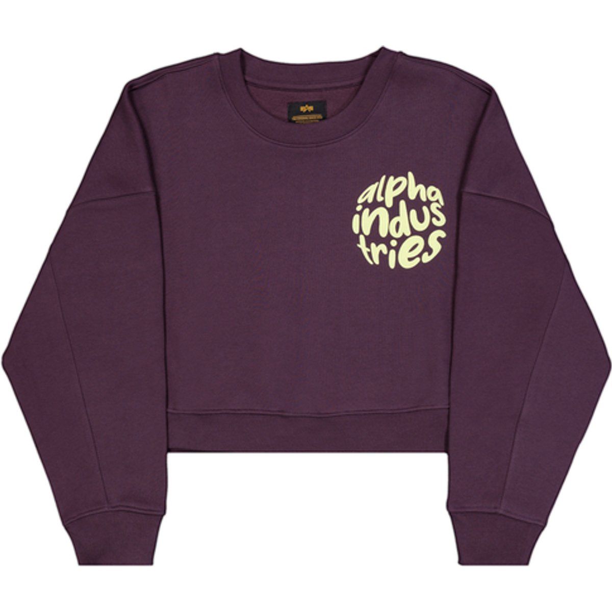 Kurzer Relaxed-Fit Fleece-Sweatshirt
