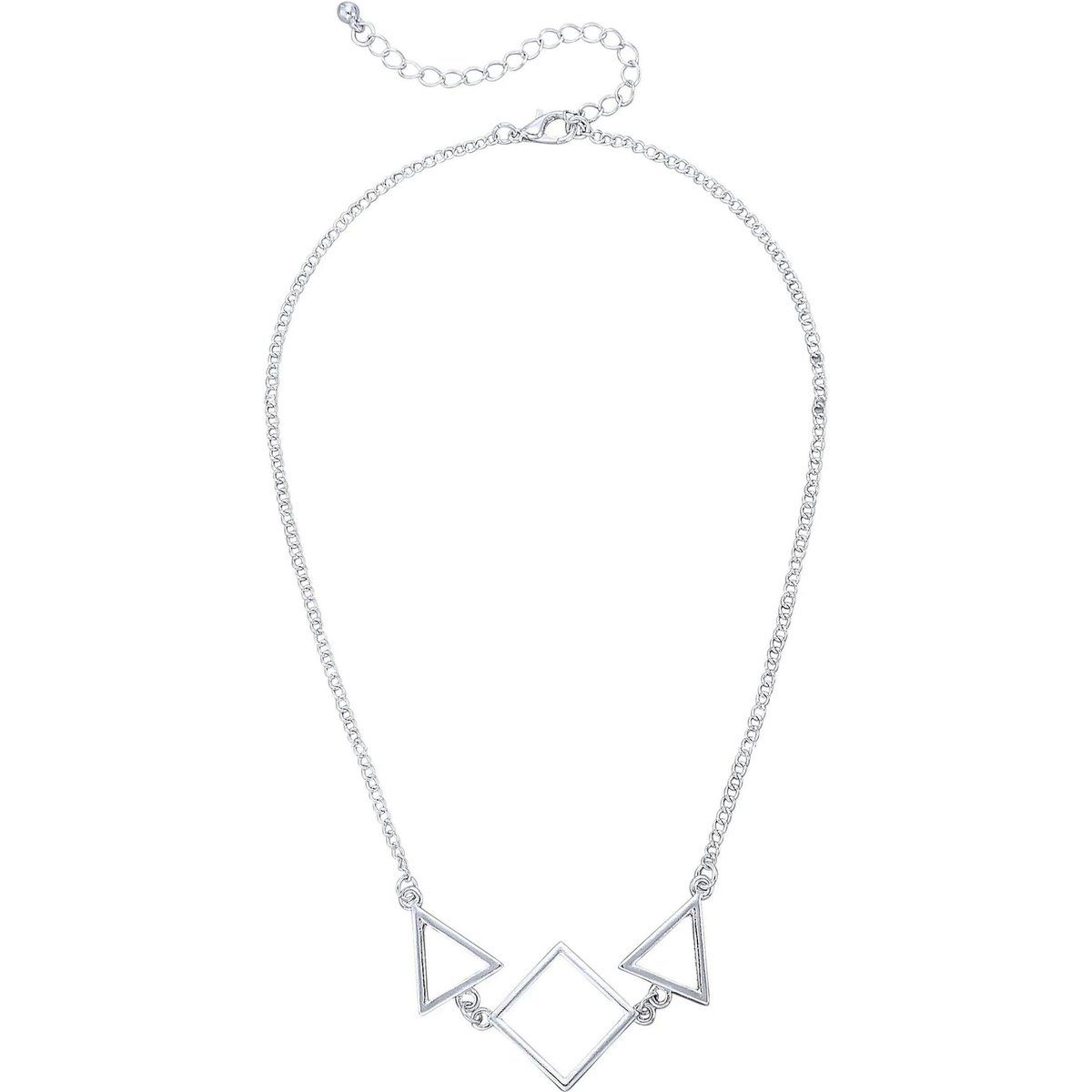 Halskette mit geometrischen Umrissen