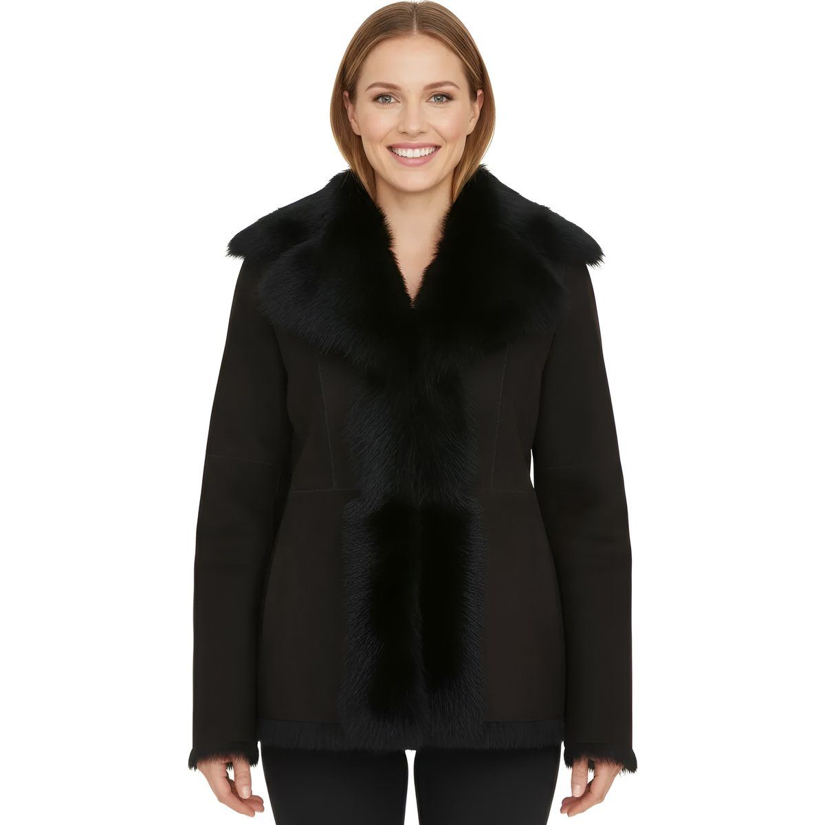 Toscana Merino Lammfell Wildlederjacke