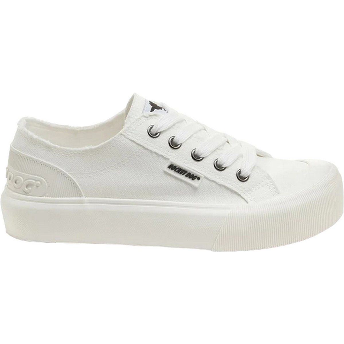 Canvas-Plateau-Sneaker mit niedrigem Schaft