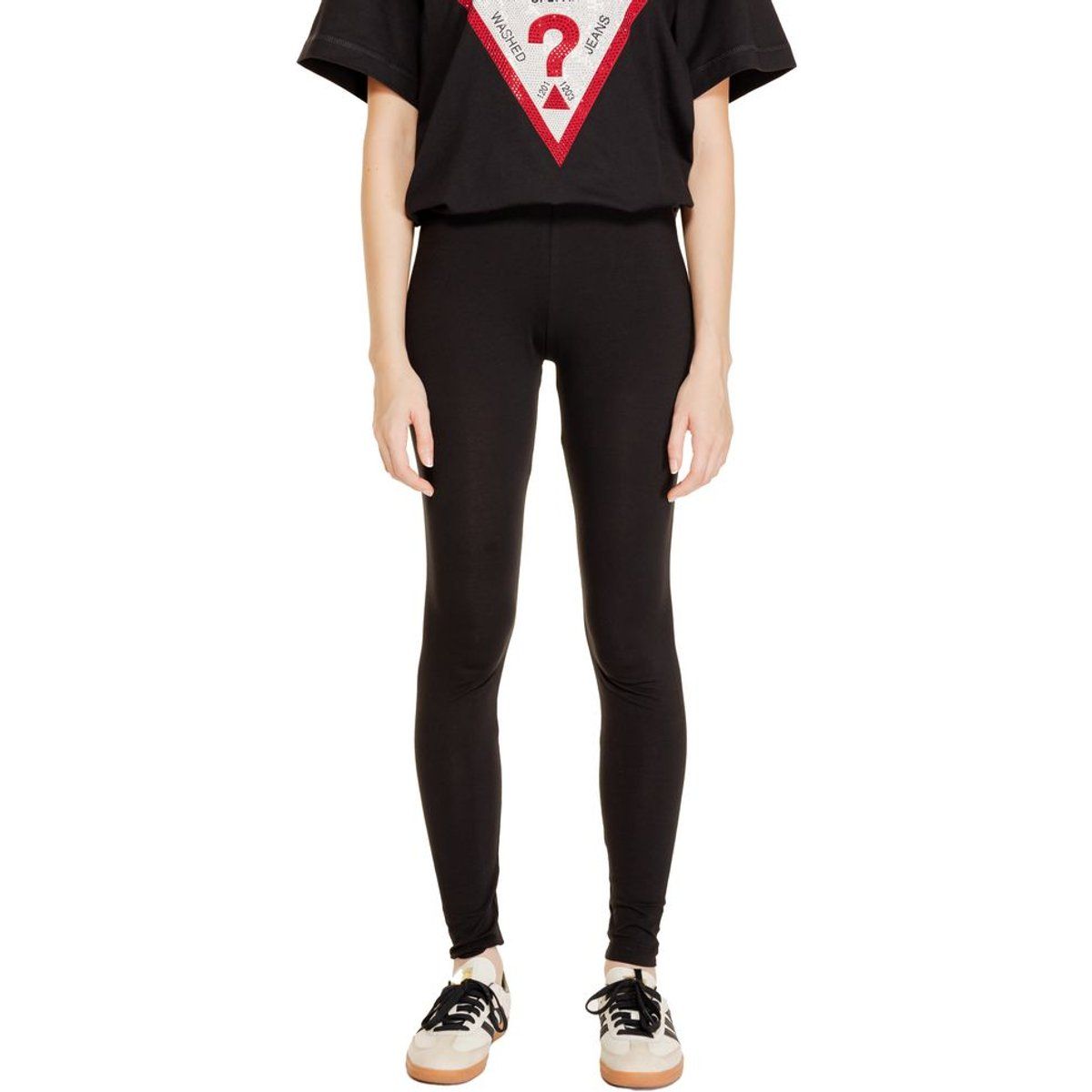 Taillenhohe Slim-Fit Stretch-Leggings