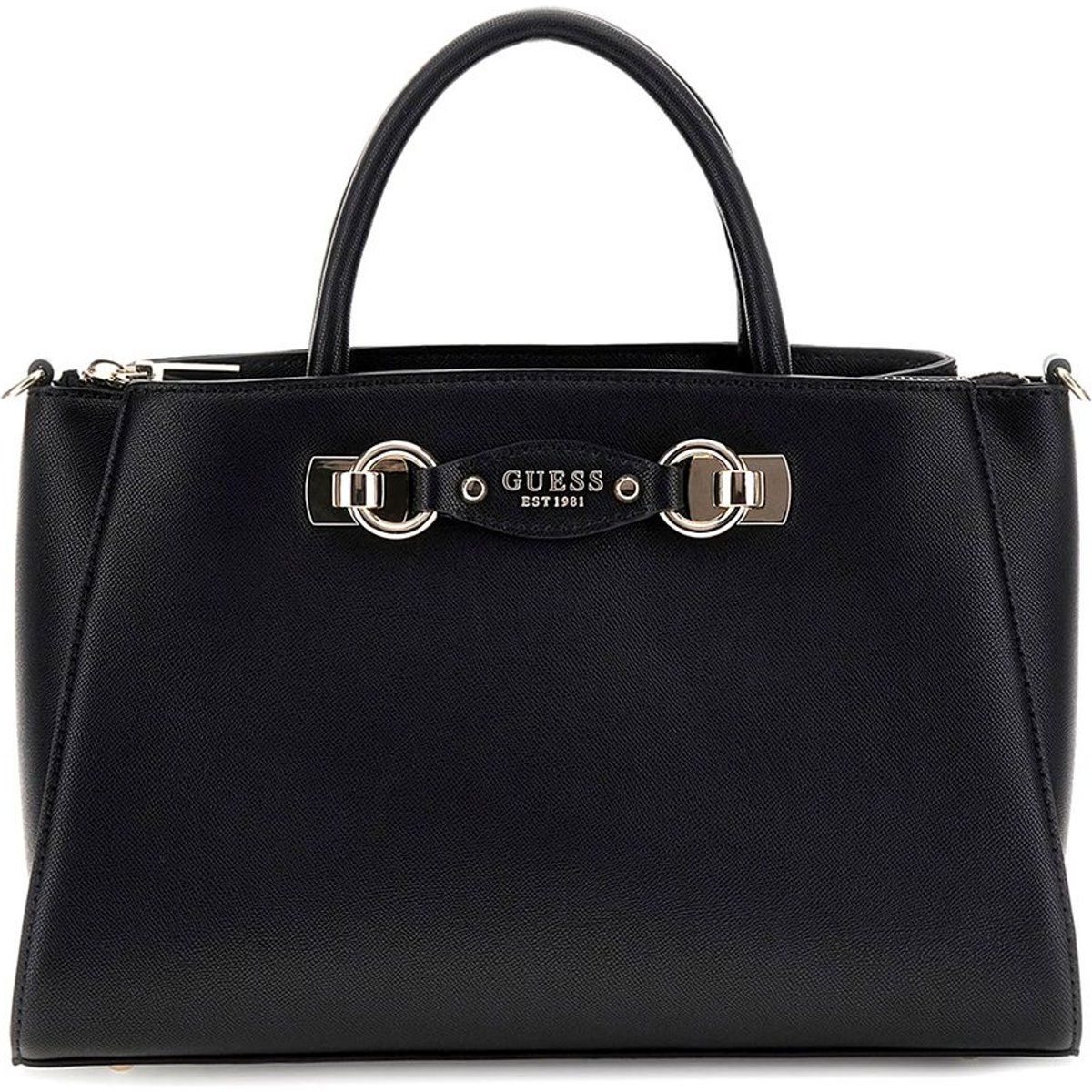 Elegante strukturierte Trapez-Handtasche