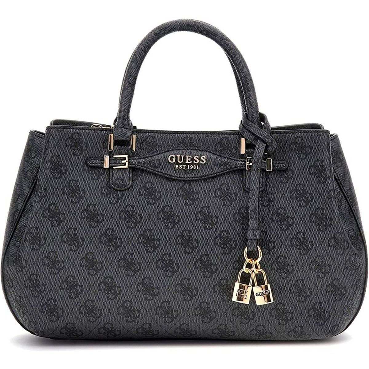 Elegante Monogramm-Handtasche mit Anhängern