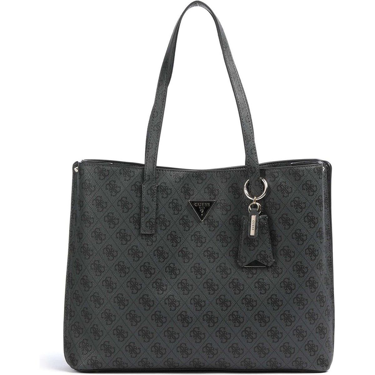 Strukturierter Shopper mit Monogramm-Muster