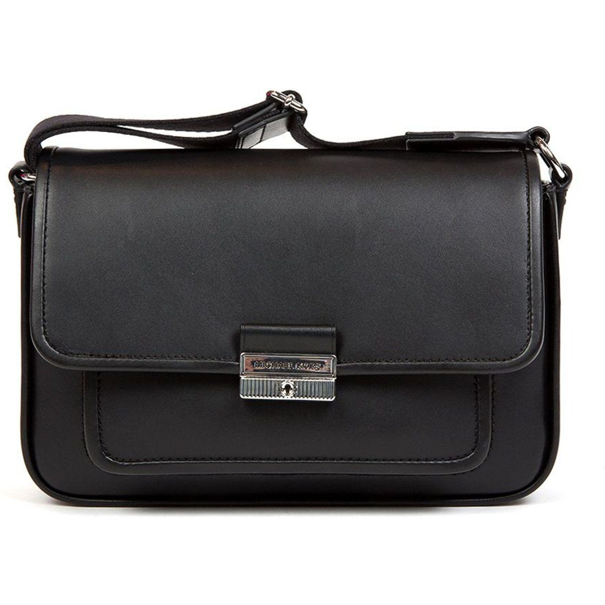 Strukturierte Messenger-Tasche mit breitem Riemen