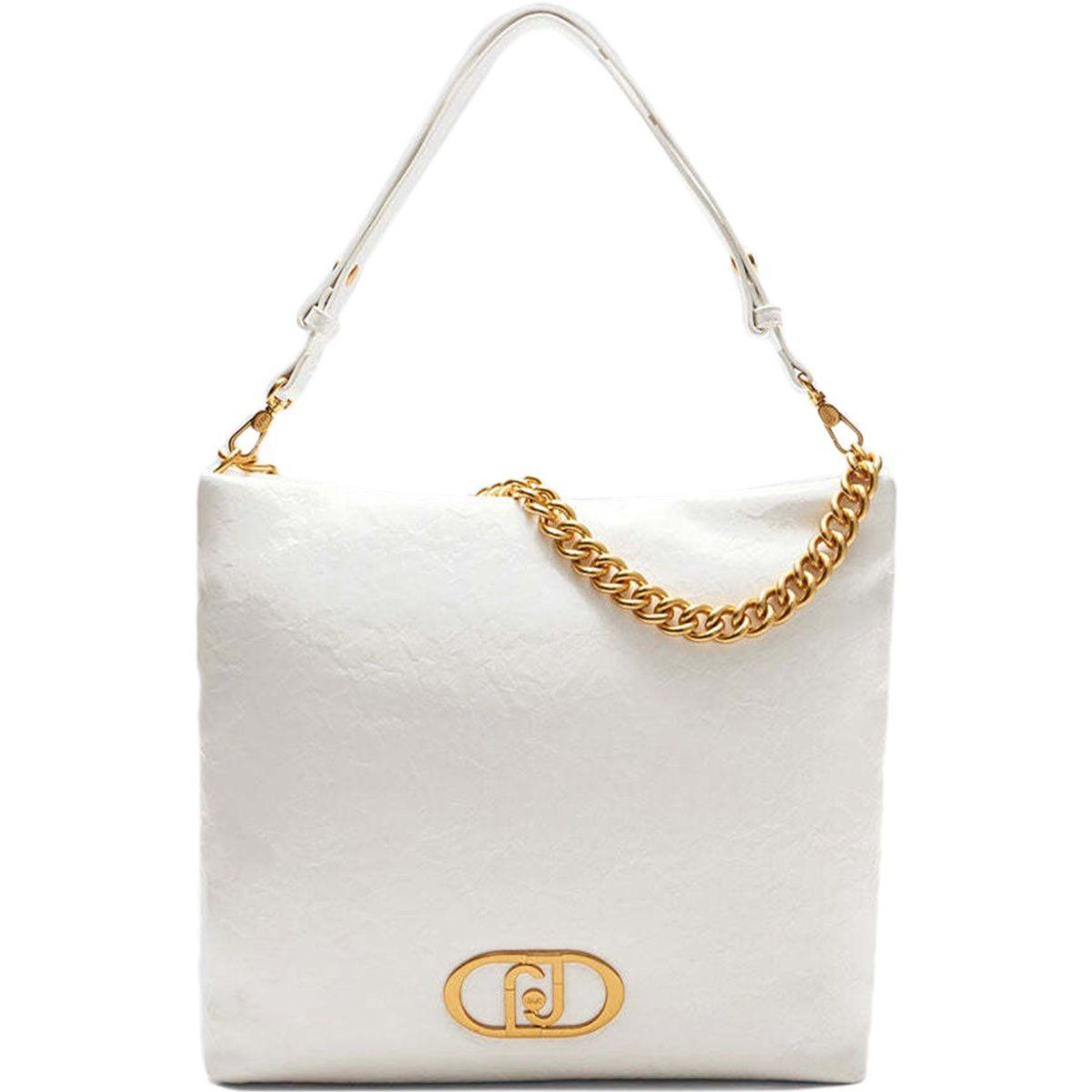 Minimalistische Hobo-Tasche mit Kettendetail