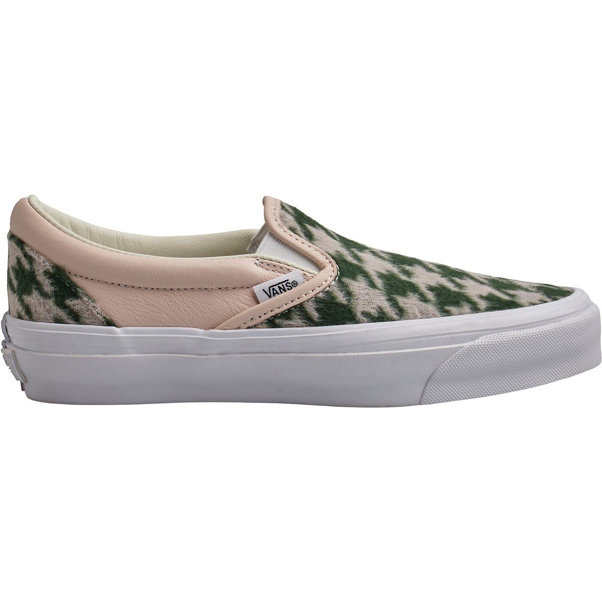 Strukturierte Slip-On Sneaker mit Hahnentritt