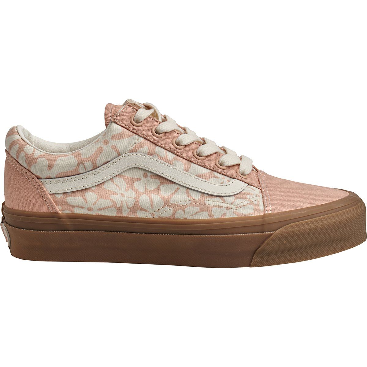 Low-Top Canvas-Sneaker mit Blumenmuster