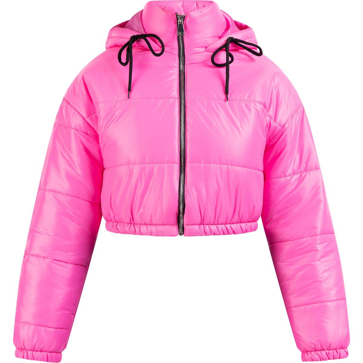 Kurze Steppjacke mit Kapuze